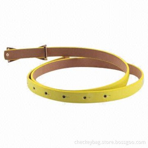Women's belts with alloy buckles